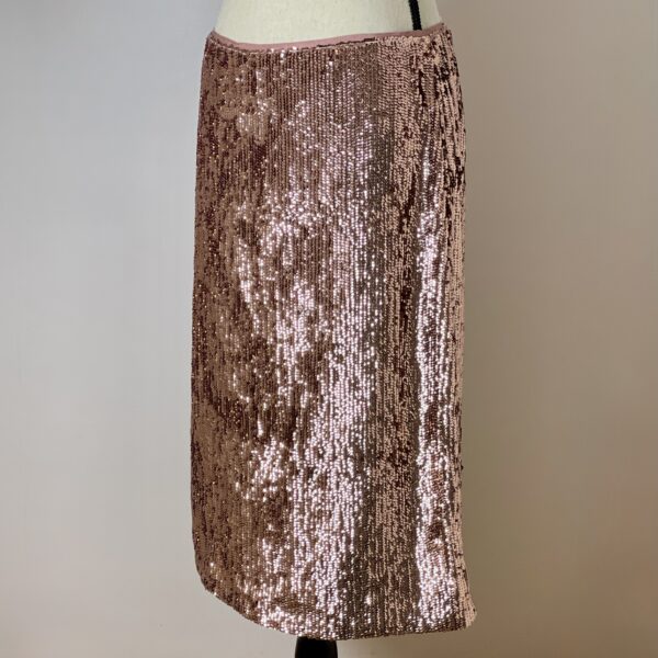 J. CREW - Rose Gold Sequin Pencil Skirt